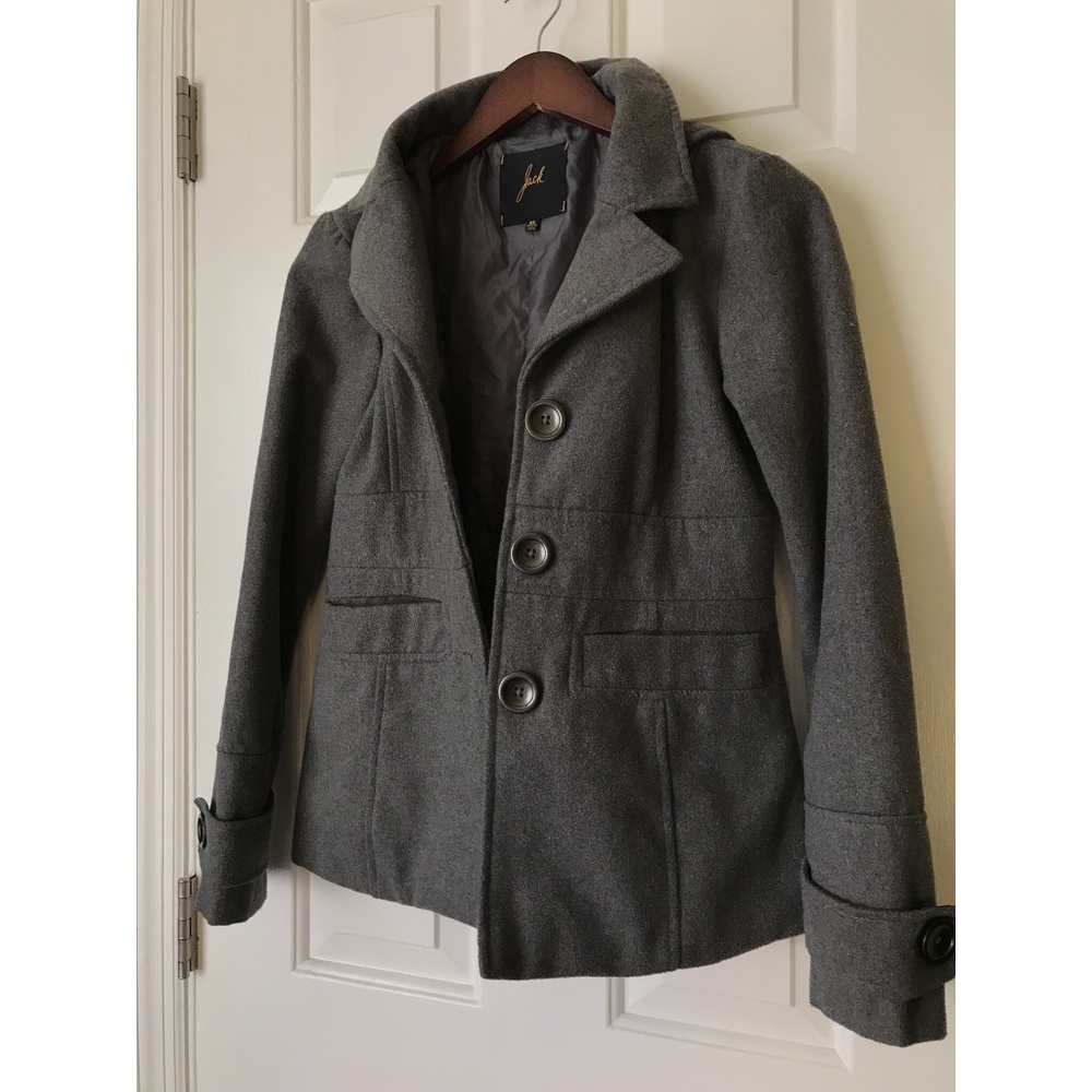 XS Gray peacoat in perfect condition
